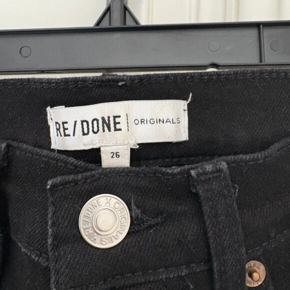 RE/DONE Stove Pipe Jeans in Jet Black - Picture 4 of 4